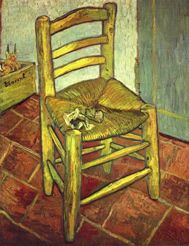 Vincent van Gogh Vincent's Chair with His Pipe